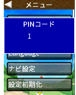 PINコード表示